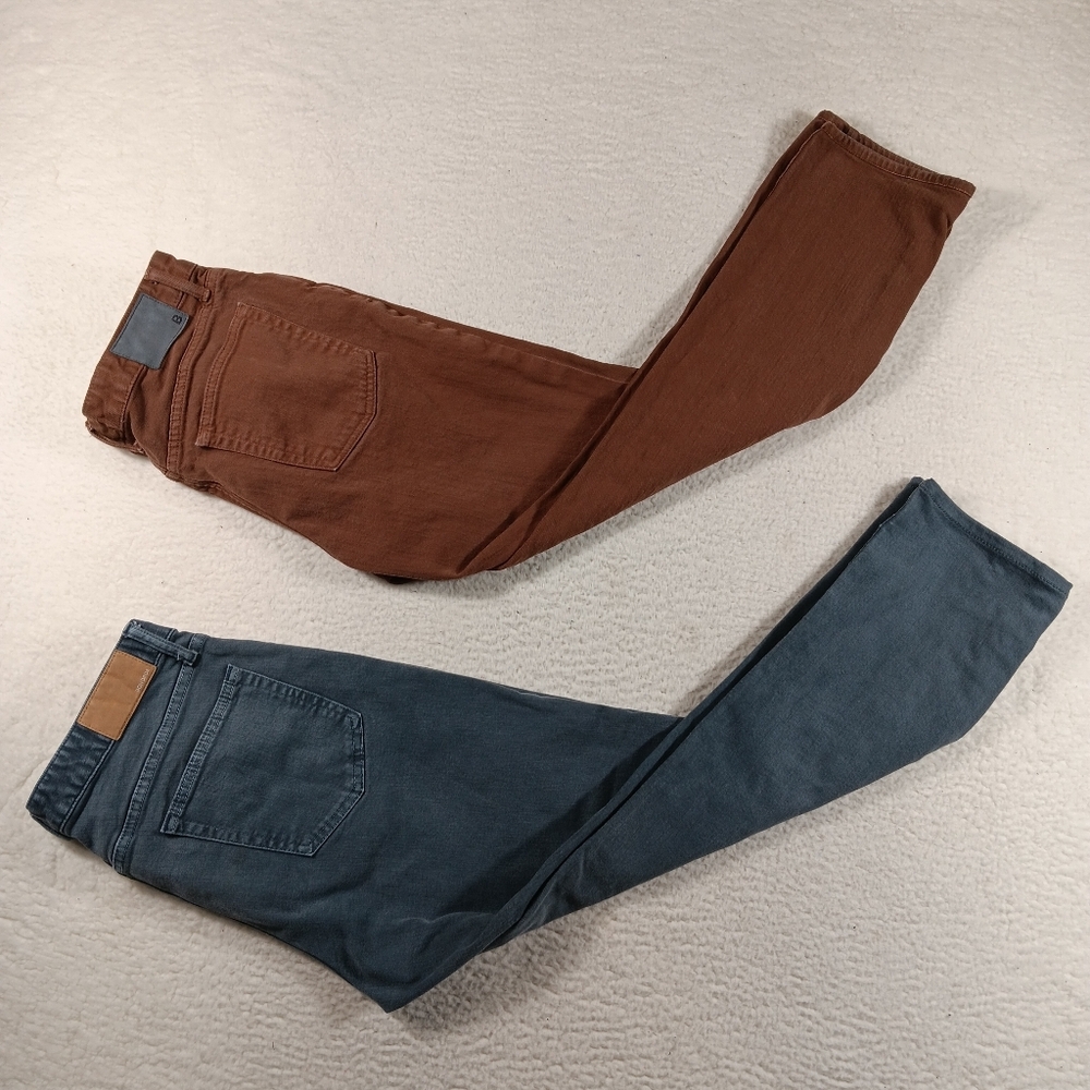Bonobos Jeans Mens 34x32 (33x30) Travel Jean Slim Straight Stretch Lot Of 2